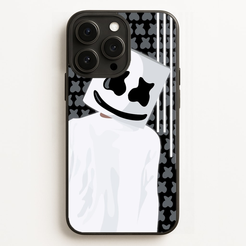 Stars And Stripes - White Helmet DJ  - Marshmello Phone Case for iPhone 16 Pro Max