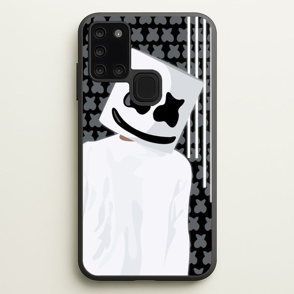 Stars And Stripes - White Helmet DJ  - Marshmello Phone Case for Galaxy A21s