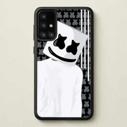 Stars And Stripes - White Helmet DJ  - Marshmello Phone Case for Galaxy A71