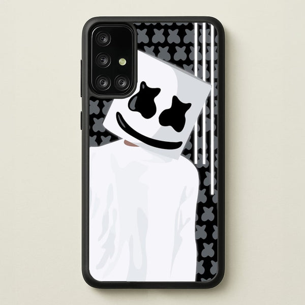 Stars And Stripes - White Helmet DJ  - Marshmello Phone Case for Galaxy A71