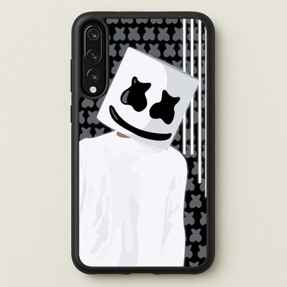 Stars And Stripes - White Helmet DJ  - Marshmello Phone Case for Huawei P20 Pro