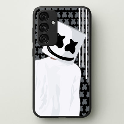 Stars And Stripes - White Helmet DJ  - Marshmello Phone Case for Galaxy A55