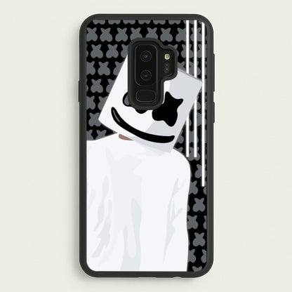 Stars And Stripes - White Helmet DJ  - Marshmello Phone Case for Galaxy S9 Plus