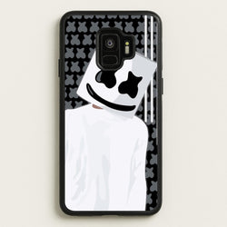 Stars And Stripes - White Helmet DJ  - Marshmello Phone Case for Galaxy S9