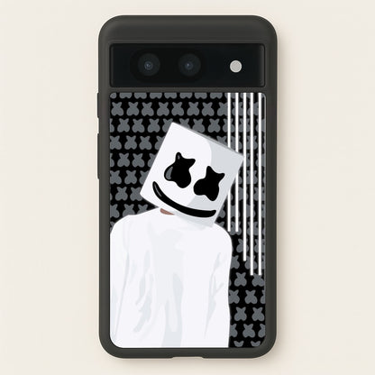 Stars And Stripes - White Helmet DJ  - Marshmello Phone Case for Google Pixel 8a