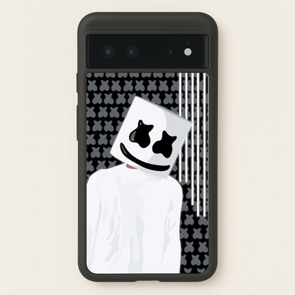Stars And Stripes - White Helmet DJ  - Marshmello Phone Case for Google Pixel 6