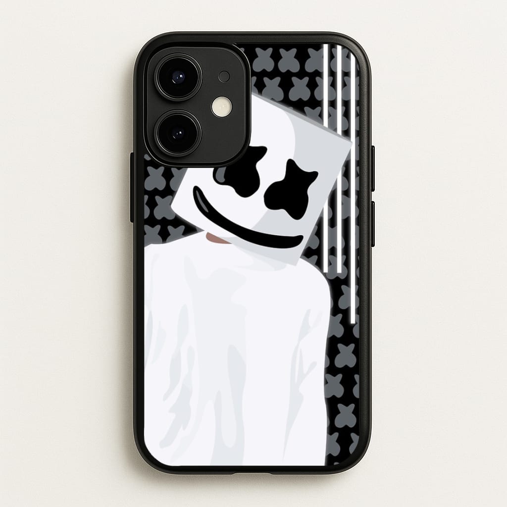 Stars And Stripes - White Helmet DJ  - Marshmello Phone Case for iPhone 12 Mini