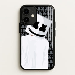 Stars And Stripes - White Helmet DJ  - Marshmello Phone Case for iPhone 12 Mini