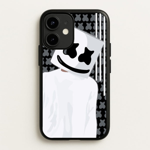 Stars And Stripes - White Helmet DJ  - Marshmello Phone Case for iPhone 12 Mini