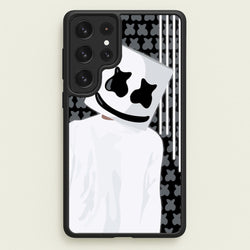 Stars And Stripes - White Helmet DJ  - Marshmello Phone Case for Galaxy S23 Ultra