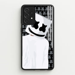 Stars And Stripes - White Helmet DJ  - Marshmello Phone Case for Galaxy A52 / A52s