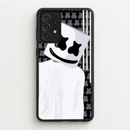 Stars And Stripes - White Helmet DJ  - Marshmello Phone Case for Galaxy A52 / A52s