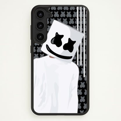 Stars And Stripes - White Helmet DJ  - Marshmello Phone Case for Galaxy S23