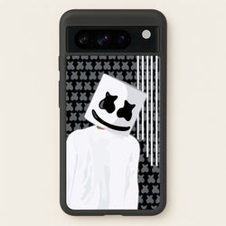 Stars And Stripes - White Helmet DJ  - Marshmello Phone Case for Google Pixel 8 Pro