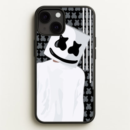 Stars And Stripes - White Helmet DJ  - Marshmello Phone Case for iPhone 13 Mini