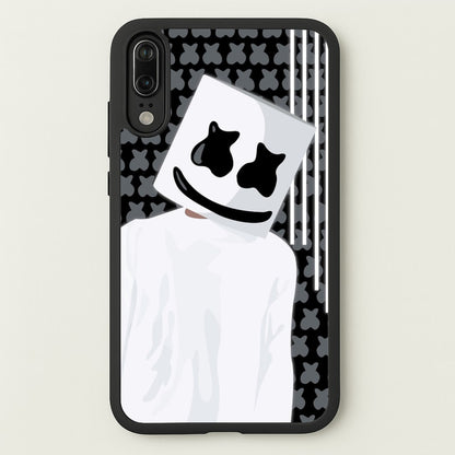 Stars And Stripes - White Helmet DJ  - Marshmello Phone Case for Huawei P20