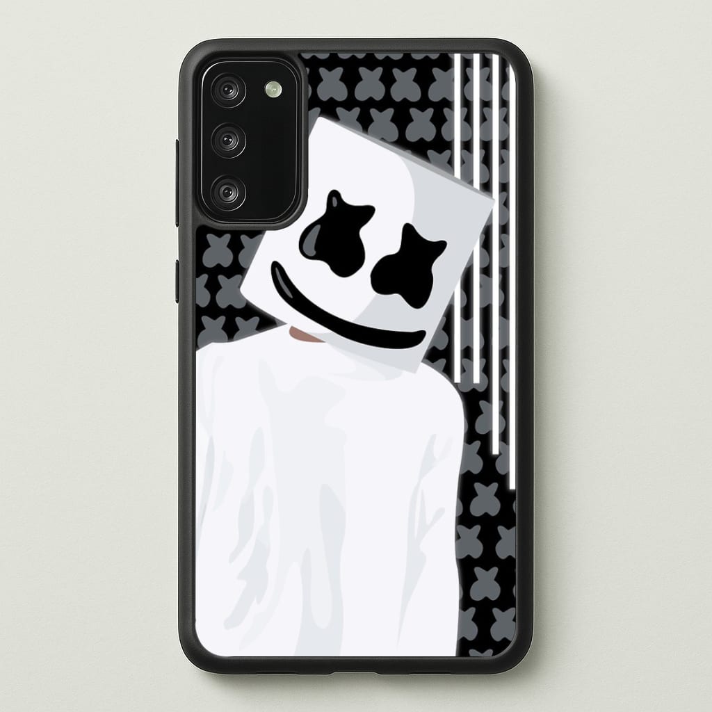 Stars And Stripes - White Helmet DJ  - Marshmello Phone Case for Galaxy S20