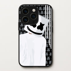Stars And Stripes - White Helmet DJ  - Marshmello Phone Case for iPhone 14 Pro
