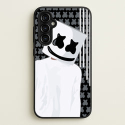 Stars And Stripes - White Helmet DJ  - Marshmello Phone Case for Galaxy A54