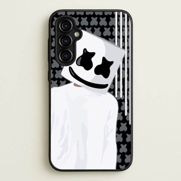 Stars And Stripes - White Helmet DJ  - Marshmello Phone Case for Galaxy A54