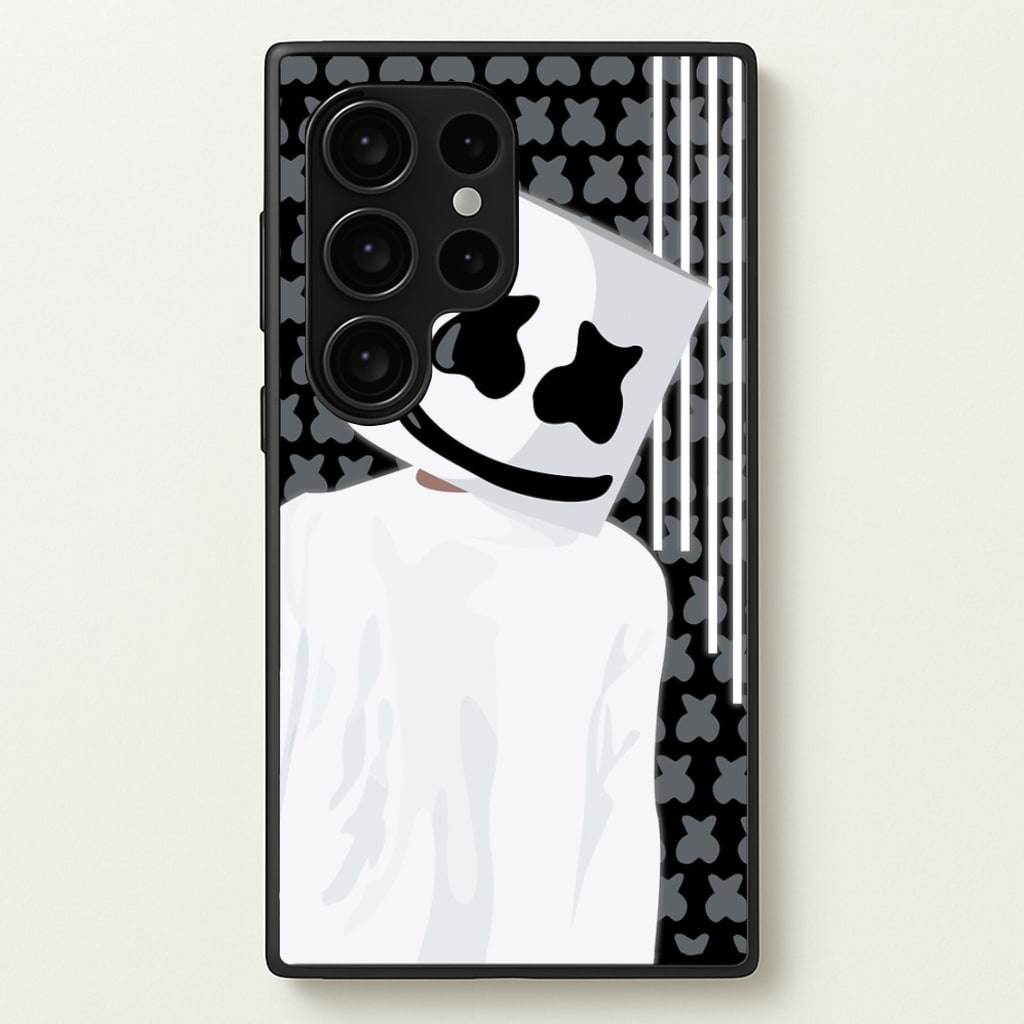 Stars And Stripes - White Helmet DJ  - Marshmello Phone Case for Galaxy S24 Ultra