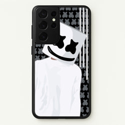 Stars And Stripes - White Helmet DJ  - Marshmello Phone Case for Galaxy S21 Ultra