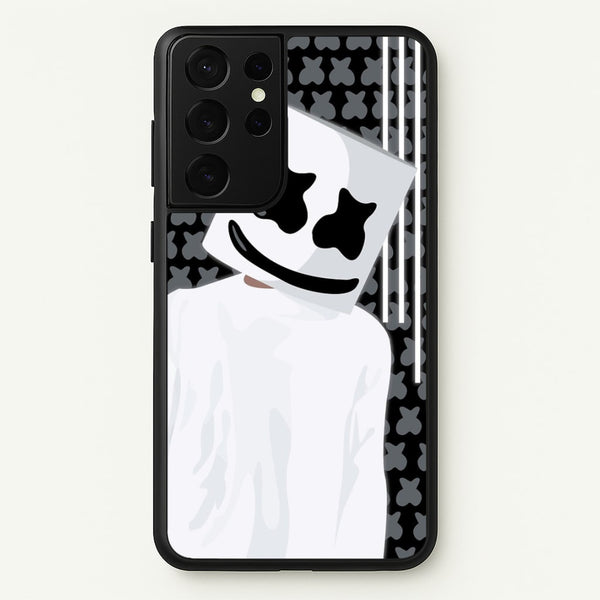 Stars And Stripes - White Helmet DJ  - Marshmello Phone Case for Galaxy S21 Ultra
