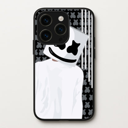 Stars And Stripes - White Helmet DJ  - Marshmello Phone Case for iPhone 14 Pro Max