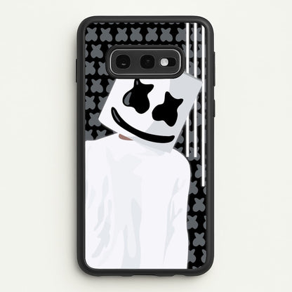 Stars And Stripes - White Helmet DJ  - Marshmello Phone Case for Galaxy S10e