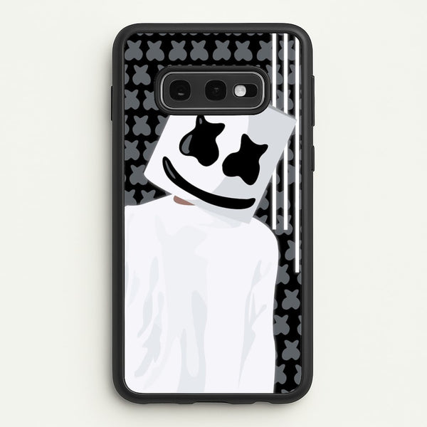 Stars And Stripes - White Helmet DJ  - Marshmello Phone Case for Galaxy S10e
