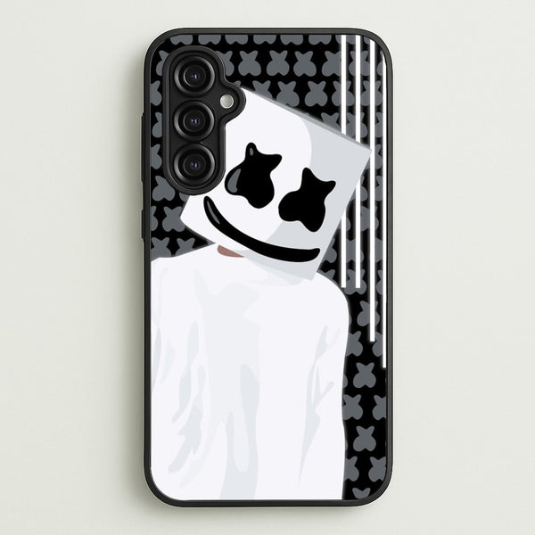 Stars And Stripes - White Helmet DJ  - Marshmello Phone Case for Galaxy A14