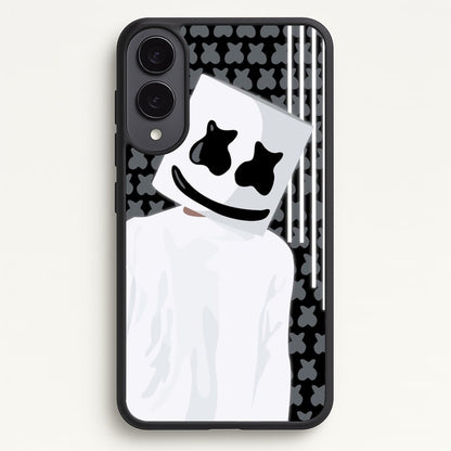 Stars And Stripes - White Helmet DJ  - Marshmello Phone Case for Galaxy S25 Edge