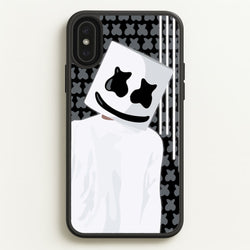 Stars And Stripes - White Helmet DJ  - Marshmello Phone Case for iPhone XS Max