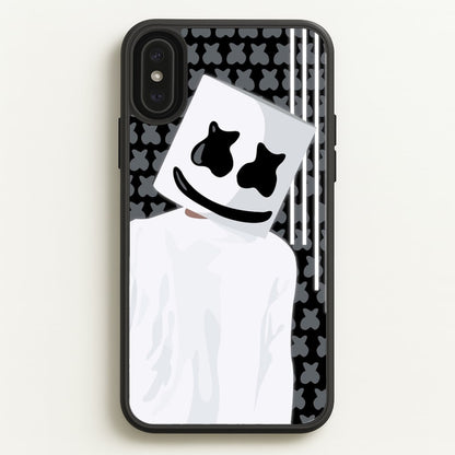 Stars And Stripes - White Helmet DJ  - Marshmello Phone Case for iPhone XS Max