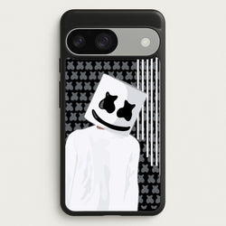 Stars And Stripes - White Helmet DJ  - Marshmello Phone Case for Google Pixel 9 / 9 Pro