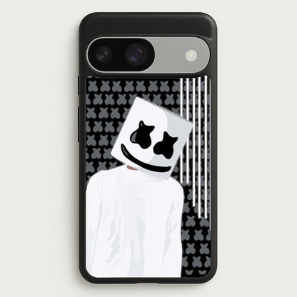 Stars And Stripes - White Helmet DJ  - Marshmello Phone Case for Google Pixel 9 / 9 Pro