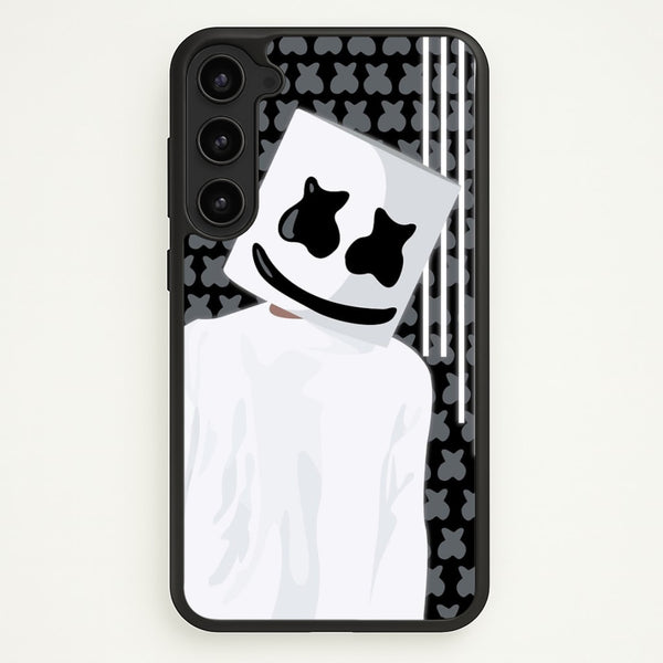 Stars And Stripes - White Helmet DJ  - Marshmello Phone Case for Galaxy S23 Plus