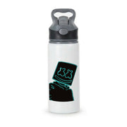Black White Helmet DJ Neon Active Water Bottle 1
