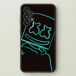 Black White Helmet DJ Neon  - Marshmello Phone Case for Galaxy A13