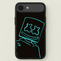Black White Helmet DJ Neon Phone Case for iPhone 17 Air