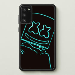 Black White Helmet DJ Neon  - Marshmello Phone Case for Galaxy S20FE
