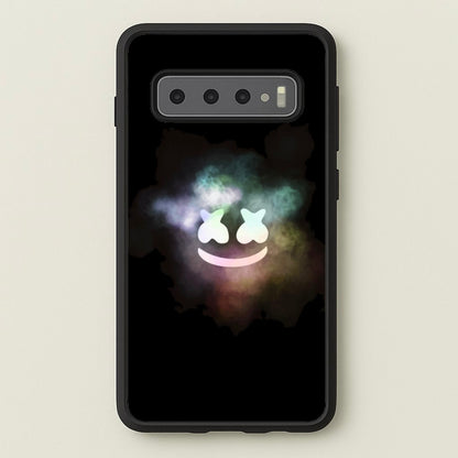 Black White Helmet DJ Smoke  - Marshmello Phone Case for Galaxy S10 Plus