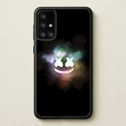 Black White Helmet DJ Smoke  - Marshmello Phone Case for Galaxy A71