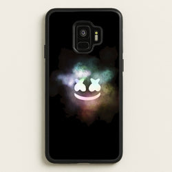 Black White Helmet DJ Smoke  - Marshmello Phone Case for Galaxy S9