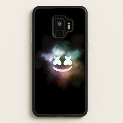 Black White Helmet DJ Smoke  - Marshmello Phone Case for Galaxy S9