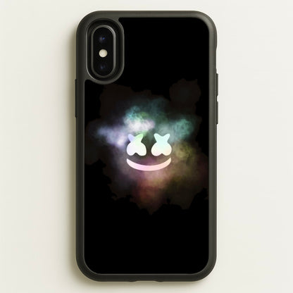Black White Helmet DJ Smoke  - Marshmello Phone Case for iPhone X / XS