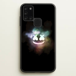 Black White Helmet DJ Smoke  - Marshmello Phone Case for Galaxy A21s