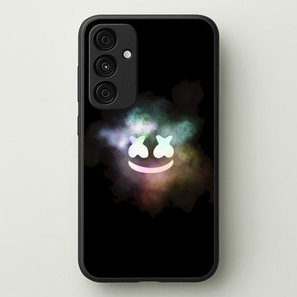 Black White Helmet DJ Smoke  - Marshmello Phone Case for Galaxy A35