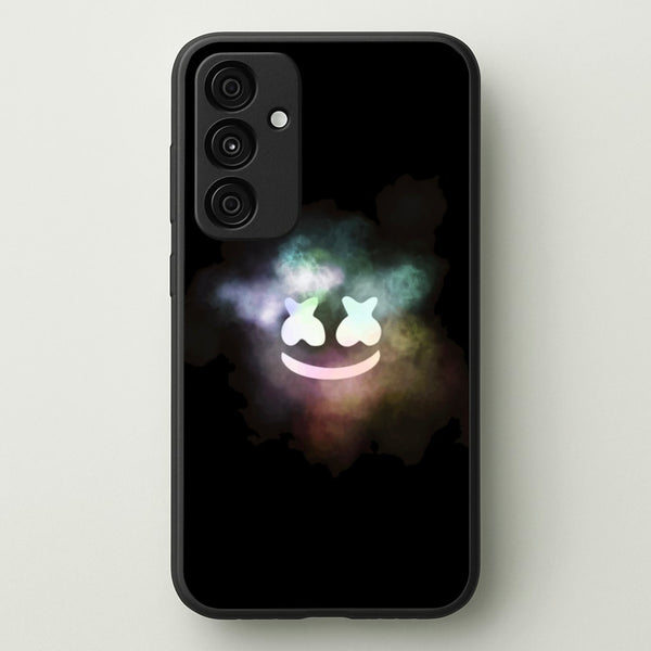 Black White Helmet DJ Smoke  - Marshmello Phone Case for Galaxy A35