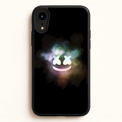 Black White Helmet DJ Smoke  - Marshmello Phone Case for iPhone XR